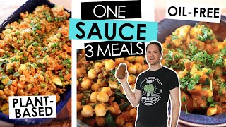 Oil Free Masala Curry Sauce - Aloo Gobi, Chana Masala, \u0026 Biryani | SOS Free