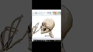 ART anatomy Microsoft Paint cinema #art #microsoftpaint #anatomy #sigma #skeleton