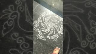 smal simple muggu #alpana #rangoli #kolam #aripan #choukpurna #jyoti #muggu #muggulu