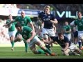 Brilliant Sean O'Brien try, Scotland v Ireland, 21st March 2015