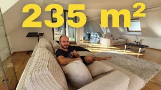 Roomtour durch unser 235m² Penthouse in Leipzig!