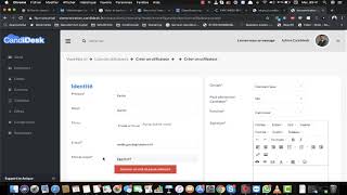 CandiDesk créer un utilisateur