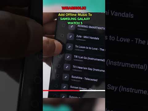 Cómo agregar música en Samsung Galaxy Watch 5 y reproducir música de YouTube en tu reloj 5 #shorts