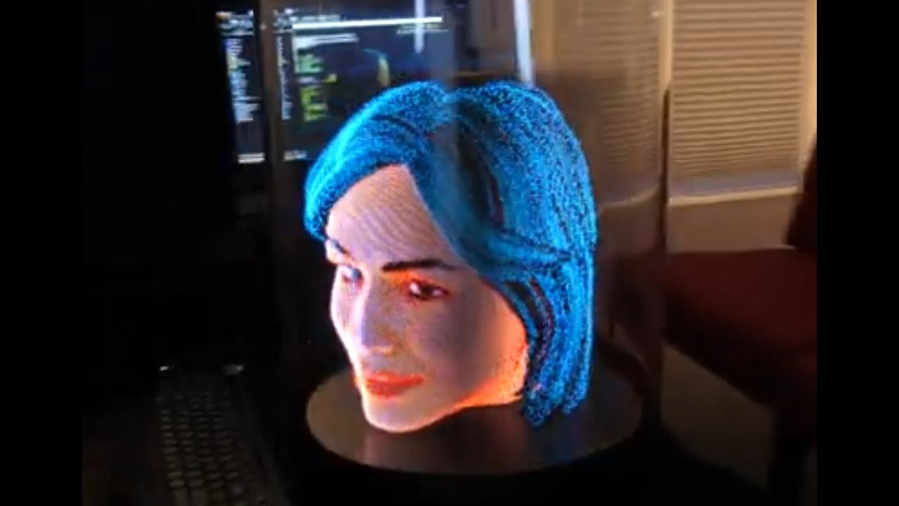3d Hologram Chatbot Testing Youtube