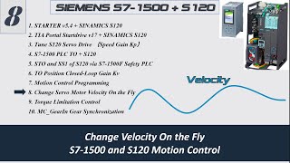 MS05j. [Siemens S120 #8] S120 Servo Drive - Changing Velocity On the Fly