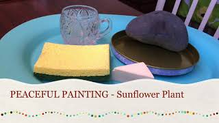 Peaceful Water Painting - Sunflower (MONTESSORI HOMESCHOOLING)