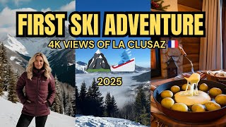 My First Ski Experience: An Immersive 4K Journey through the Alps🏔️🎿🇫🇷 at La Clusaz  #SkiingInFrance