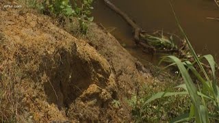 Arlington neighbors are losing their backyards due to erosion