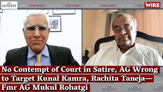 No Contempt of Court in Satire, AG Wrong to Target Kunal Kamra, Rachita Taneja—Fmr AG Mukul Rohatgi