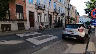 4K Walk Through Etterbeek, (Brussels), Belgium!