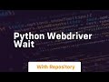 python webdriver wait