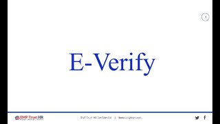 E-Verify Module