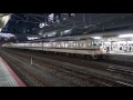 【4k】jr湖西線　国鉄色117系電車　ｷﾄs5編成　京都駅到着