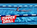 Beginner Swim Drill: Zipper Drill