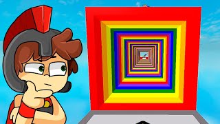 ¡Juego el PARKOUR ARCOIRIS en ROBLOX! 😂😎 ¿EL PARKOUR MÁS FÁCIL DE ROBLOX? - Invictor