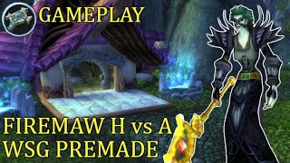 Firemaw Horde VS Alliance WSG Premade | PvP Priest Gameplay Classic WoW