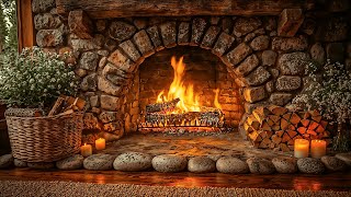 Relaxing Fireplace Ambience | Warm Fire Sounds for Stress Relief \u0026 Calm