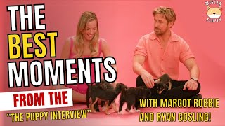 The BEST and FUNNIEST moments from the "Puppy Interview" with Margot Robbie and Ryan Gosling