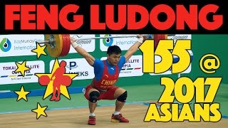 Feng Ludong (69) - 155kg Snatch @ 2017 Asians [4k 50p]