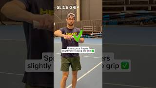 The Slice Grip to Perfect This Tennis Shot!! #tennis #slice #tennisbackhand #tennisshorts