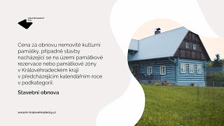 Cena památkové péče ǀ Cena za stavební obnovu – obnova chalupy na Jičínsku