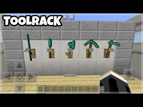 How to make a Tool Rack in Minecraft (PE,Xbox) How to make a Tool Rack in Minecraft (PE,Xbox)
