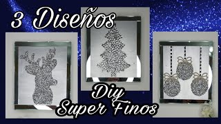 3 LUJOSOS DISEÑOS  PARA DECORAR EN NAVIDAD/SUPER FINOS CON ESPEJOS