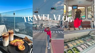 BUSAN VLOG | Train to Busan, What I Eat, Ocean Cafes in Gijang, Healing | Korea Vlog