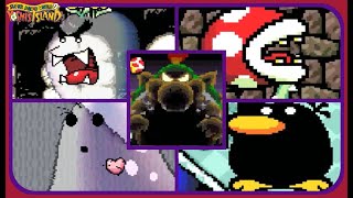 Super Mario World 2: Yoshi's Island - All Boss Encounters | No Damage! |