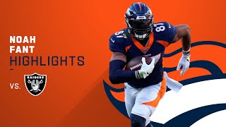 Every Noah Fant Catch from 97-Yd Game vs. Raiders | Denver Broncos