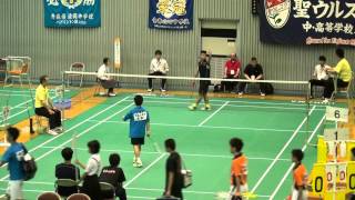 All Japan Junior Highschool Badminton Tournament, Boys Singles Final