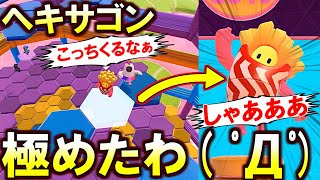 尋常じゃないほど緊張しながらヘキサゴンで優勝したから見て!調子に乗って2連続クラウン狙うわw(Fall Guys)