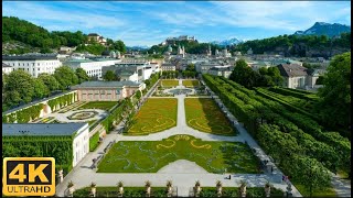 Mirabell Gardens, Salzburg Austria / Walking Tour  4K UHD