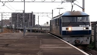 2016/09/25 JR Freight: Container Cars with EF210-145 at Komoto