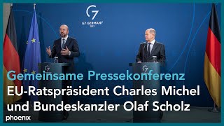 EU-Ratspräsident Michel bei Scholz am 09.09.22