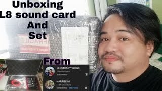 UNBOXING L8 SOUND CARD AND SET | BATA SOGO