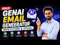 Build GenAI Email Generator with Python, OpenAI & Streamlit | Real-World AI Project