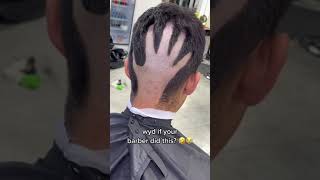 Wyd if your barber did this? 🤣😭 #shorts