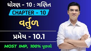 Std 10 | Maths | પ્રમેય-10.1 | Chapter-6 | વર્તુળ | Theorem 10.1 by Nishant sir