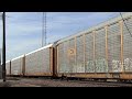 bnsf 4813 leads eb autorack train vinita ok 3 7 15