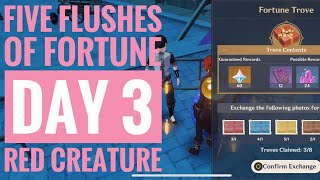 [Genshin Impact] Event - Five Flushes of Fortune Kurious Kamera | Day 3 Red Creature