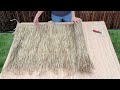 backyard x scapes mexican palm thatch runner roll 35 in h x 96 in l unboxing