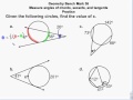 Geometry - Circles - Chords, secants & tangents - measures, angles and arc lengths