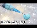5000 BUBBLE POP PAINT ART!? this is taking me forever...