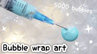 5000 BUBBLE POP PAINT ART!? this is taking me forever...