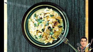 Dinner: You won't Stop Making This Delicious Creamy Chicken Florentine Pasta. Easy Recipe. How to