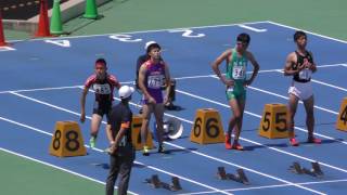 20160618関東高校総体男子100m南関東準決勝1組