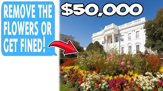 HOA FINES Me $50k For Planting WRONG Flowers! I'm Not Even An HOA Member!