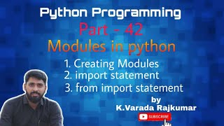 Python Programming (Part - 42) Modules in Python