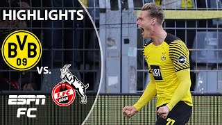 Borussia Dortmund stays on Bayern’s tail with 2-0 win over Cologne | Bundesliga Highlights | ESPN FC